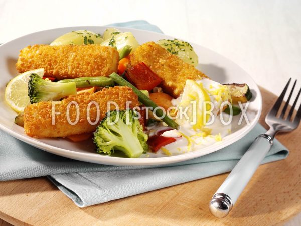 Fischstäbchen mit Zitronen-Aioli