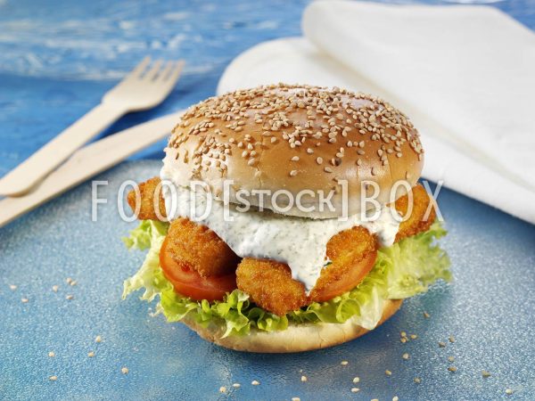 Fischstäbchen-Burger 1