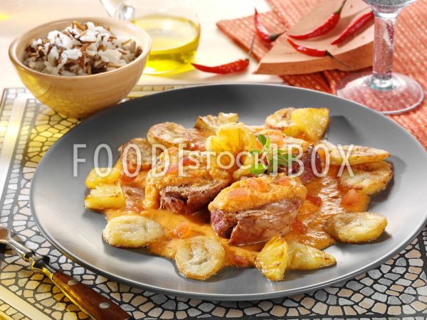 Fleisch mit Früchten 2