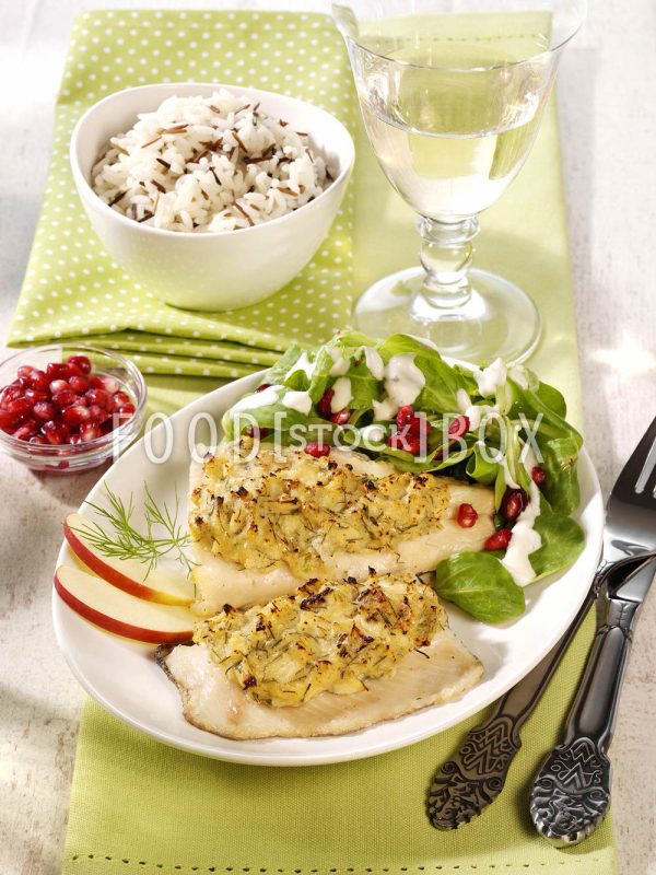 Saibling mit Apfelkruste