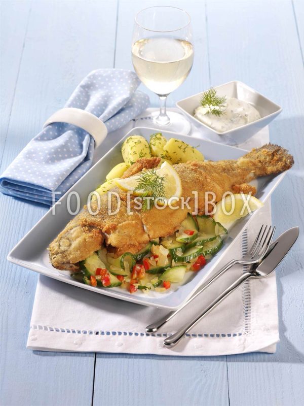 Forelle mit Gurken-Füllung / Cholesterinarm