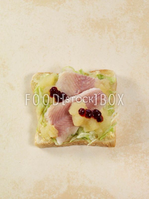 Forelle-Apfeltoast