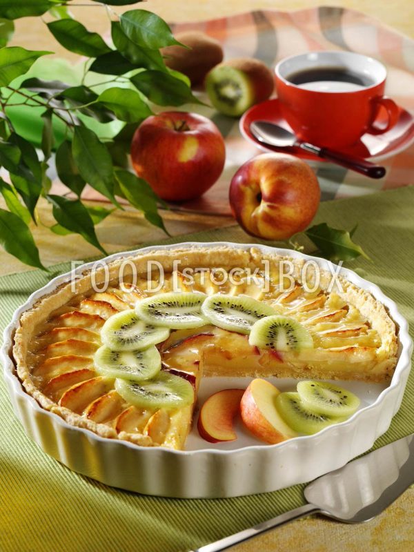 Obstkuchen französischer Art