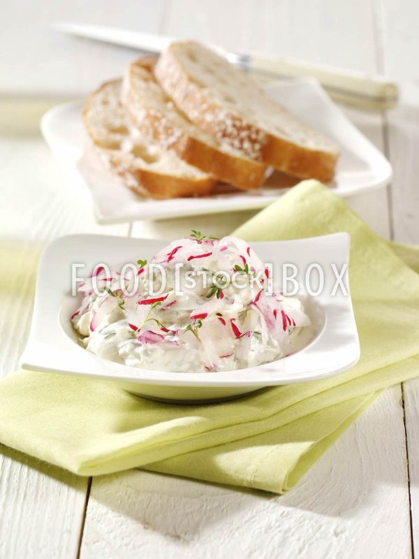 Kräuterfrischkäse mit Radieschen 2