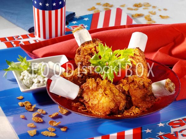 Frittierte Hähnchenkeulen
