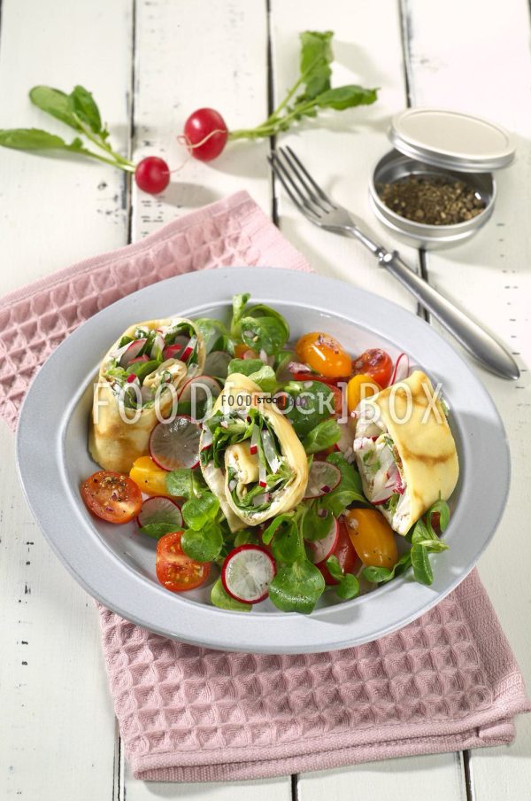 Frühlingswraps mit Salat