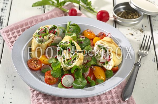 Frühlingswraps mit Salat 2