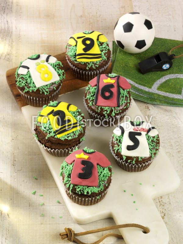 Fußball-Trikot-Muffins