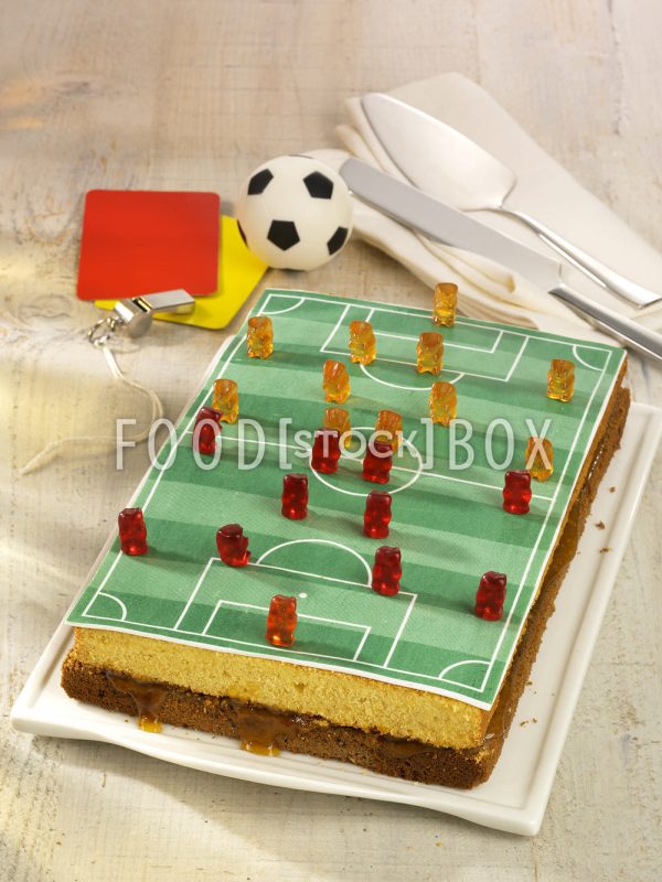 Fußballfeld-Kuchen