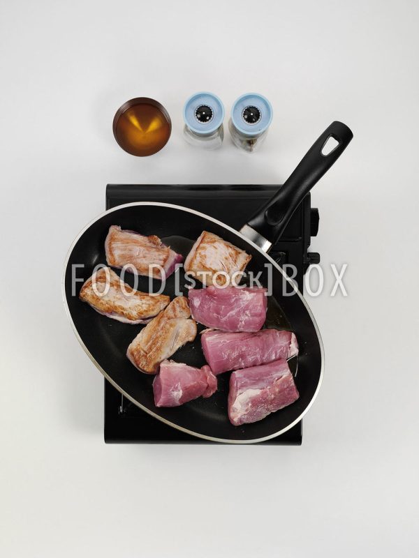 Gebackenes Schweinefilet mit Öpfeln, Honig und Zitronen Ste 2