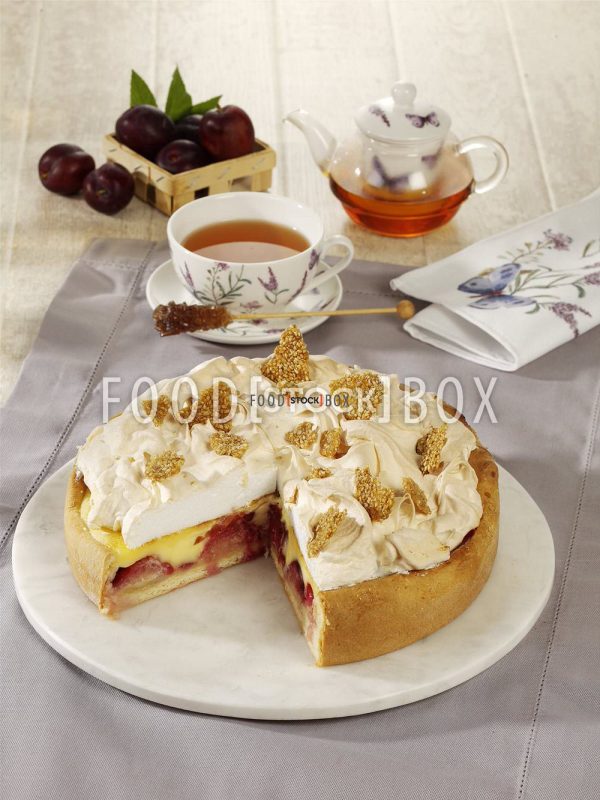 Gebackene Pflaumen-Schmand-Torte