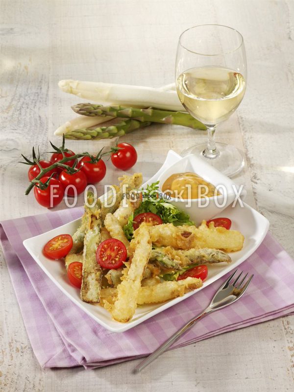 Gebackener Spargel in Cocktailsauce