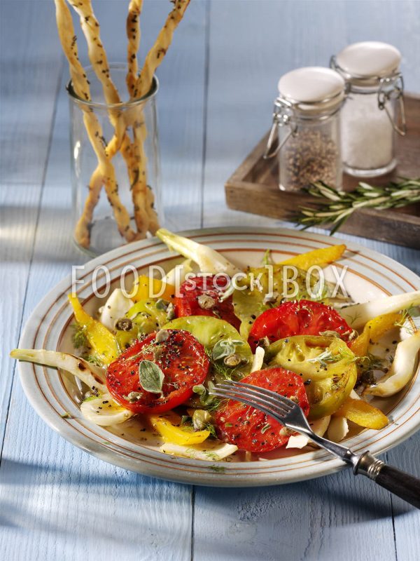 Gebratene Tomaten mit Fenchel