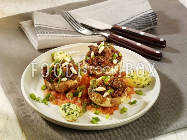 Gefüllte Champignons mit Hackfleisch