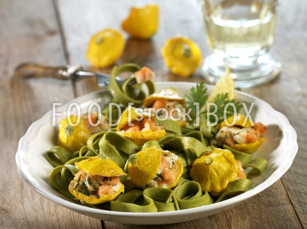 Gefüllte Patissons mit Lachs 2