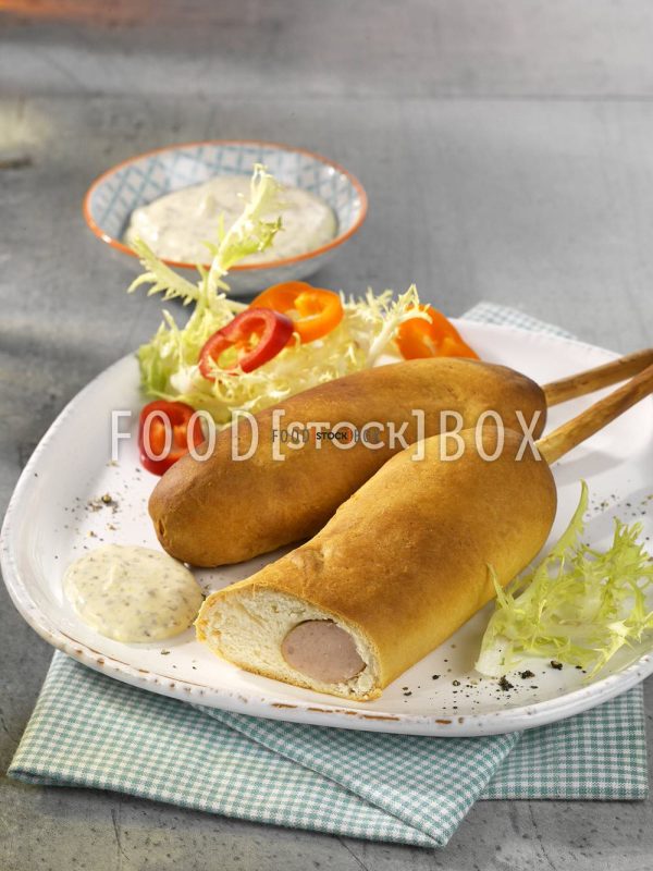 Gefülltes Stockbrot