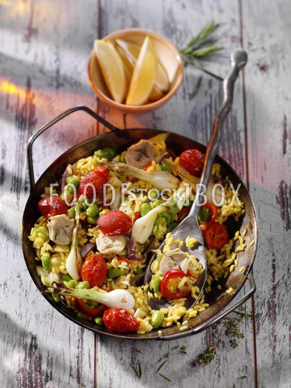 Sommerliche Gemüse-Paella