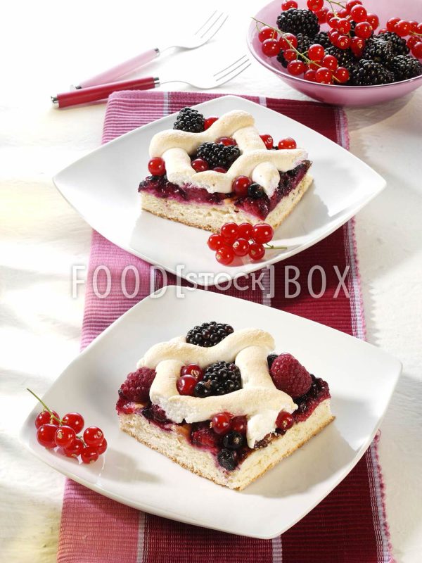 Früchteblech mit Baisergitter