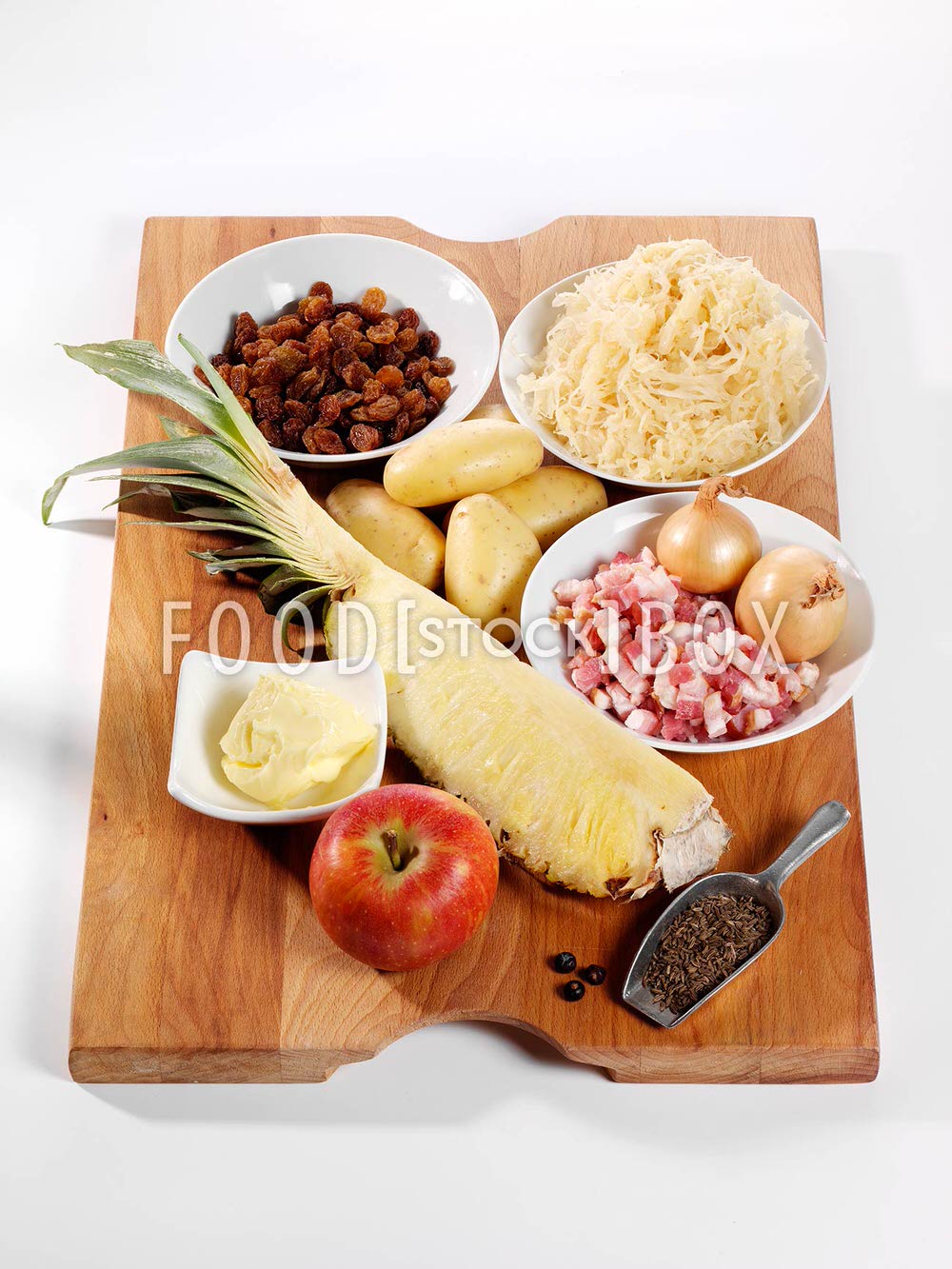 Füllung mit Sauerkraut