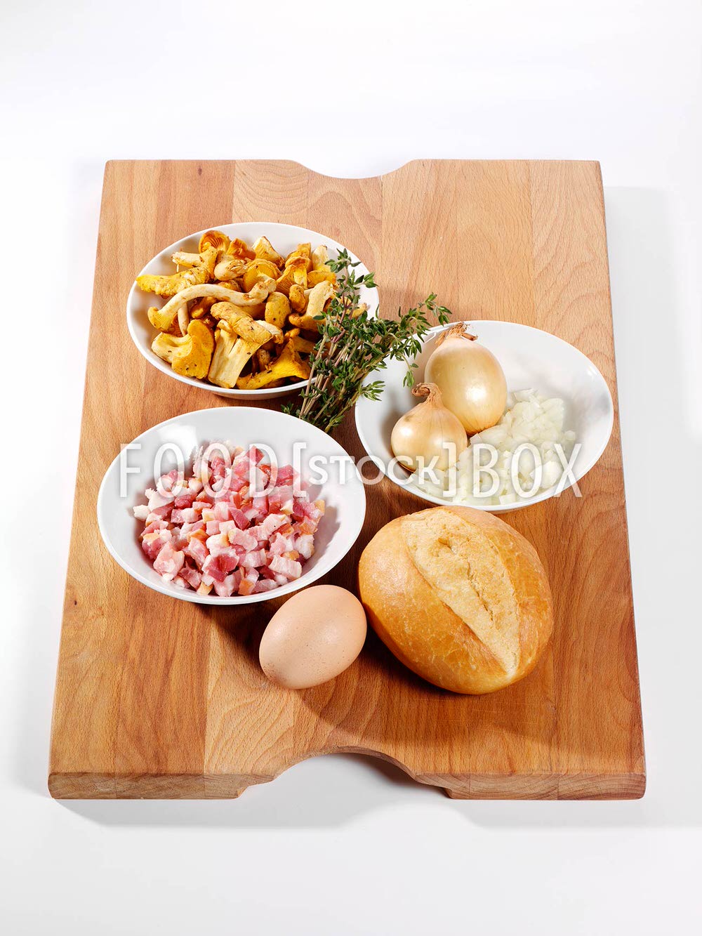 Füllung Pilze und Speck