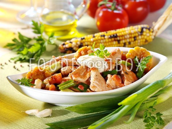 Geflügel-Mais-Pfanne