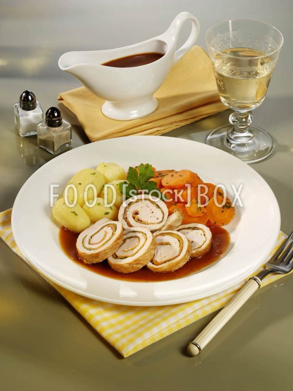 Geflügel-Möhren-Roulade