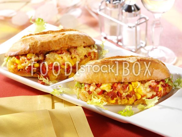 Gefüllte Baguettes