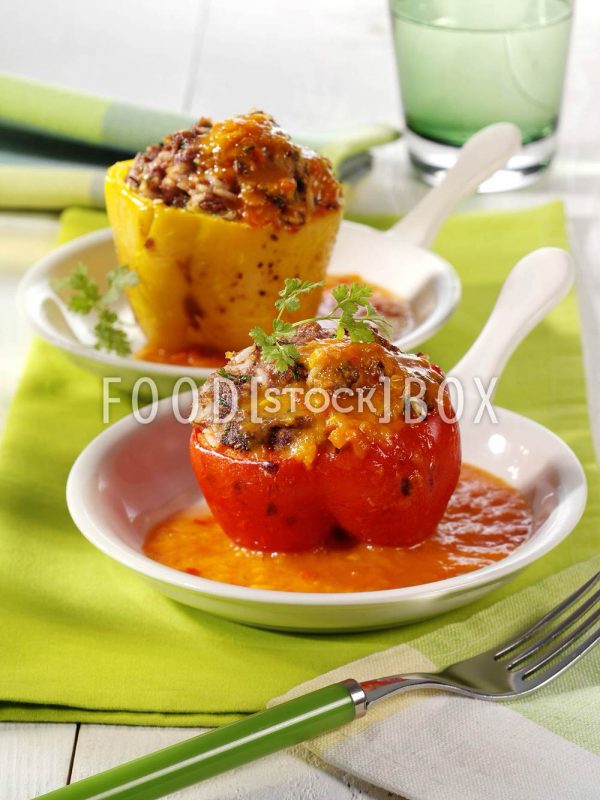 Gefüllte Paprika mit Reis 3