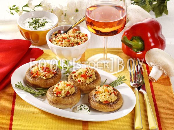 Gefüllte-Riesenchampignons