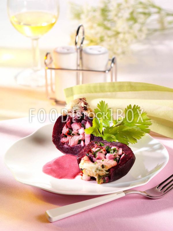 Rote Bete mit pikanter Füllung 2