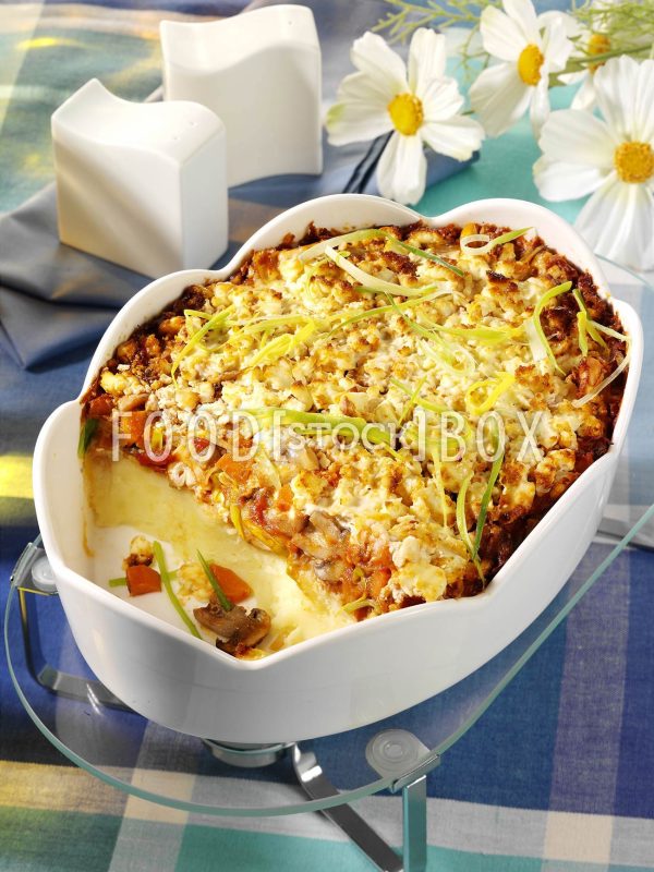 Gemüse-Kartoffelschnee-Auflauf mit Schafskäse 2