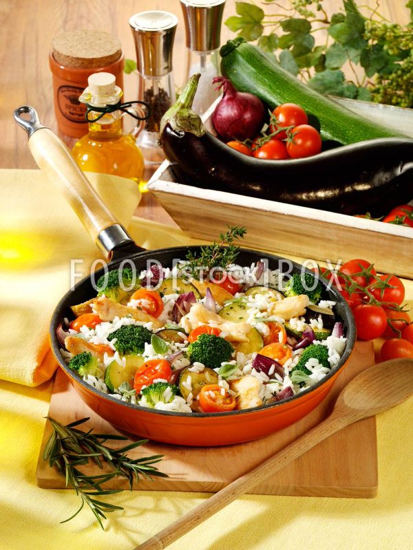 Gemüse-Reis-Pfanne aus der Provence