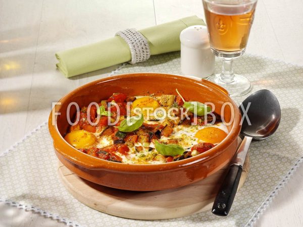Überbackene Gemüse-Spiegeleierpfanne / Lactosefrei