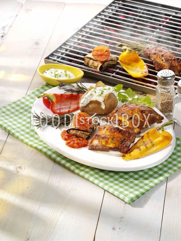 Spareribs mit gegrilltem Gemüse 1