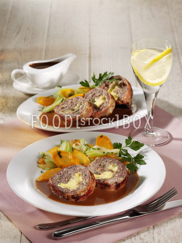 Hackbraten mit schmelzendem Kern
