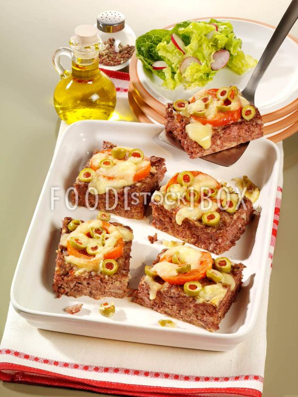 Hackbraten aus dem Ofen