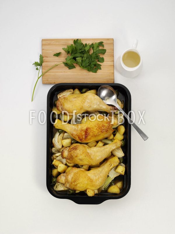 Hähnchen mit Gemüse und Oliven Step 5