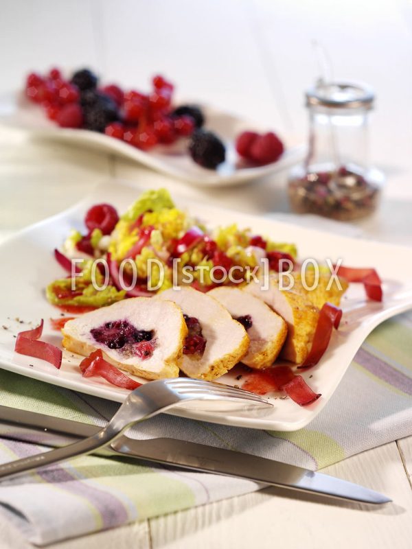 Hähnchenbrust mit Beeren-Füllung