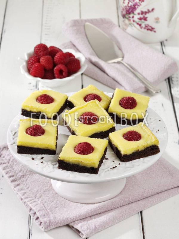 Himbeer-Cheesecake Brownies