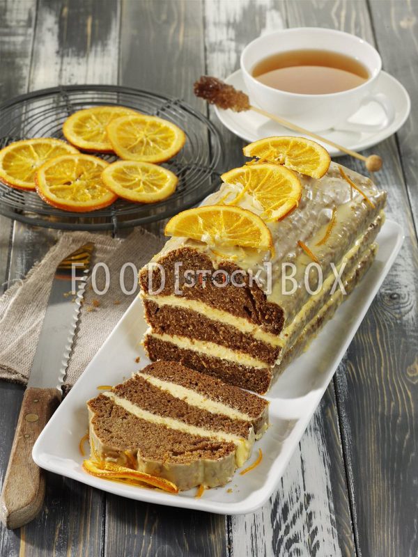 Honigtorte mit Orangenbuttercreme