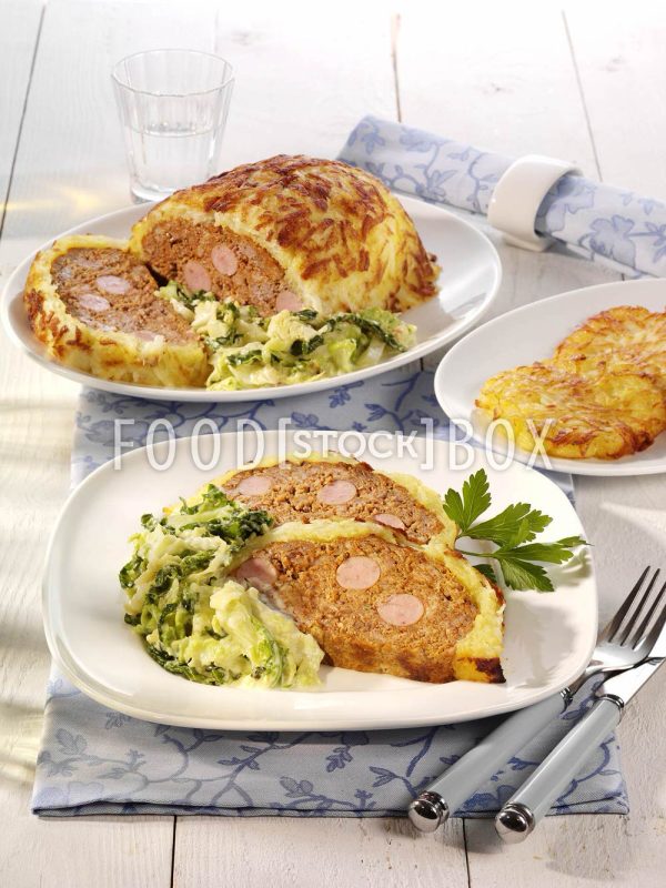 Hackbraten mit Rahmwirsing