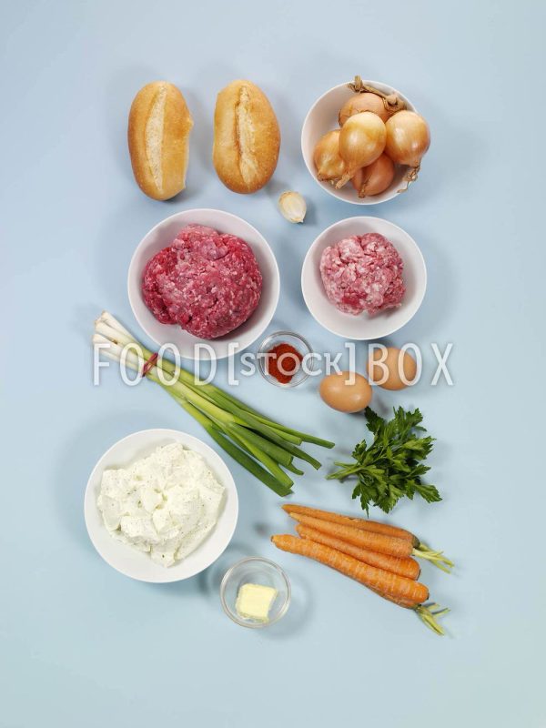 Hackbraten mit Käsefüllung Step 1b
