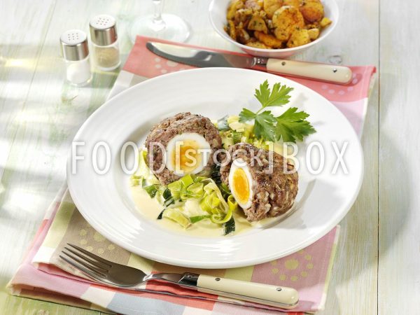 Kleine Hackbraten mit Lauchgemüse 4