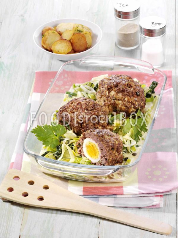 Kleine Hackbraten mit Lauchgemüse 3