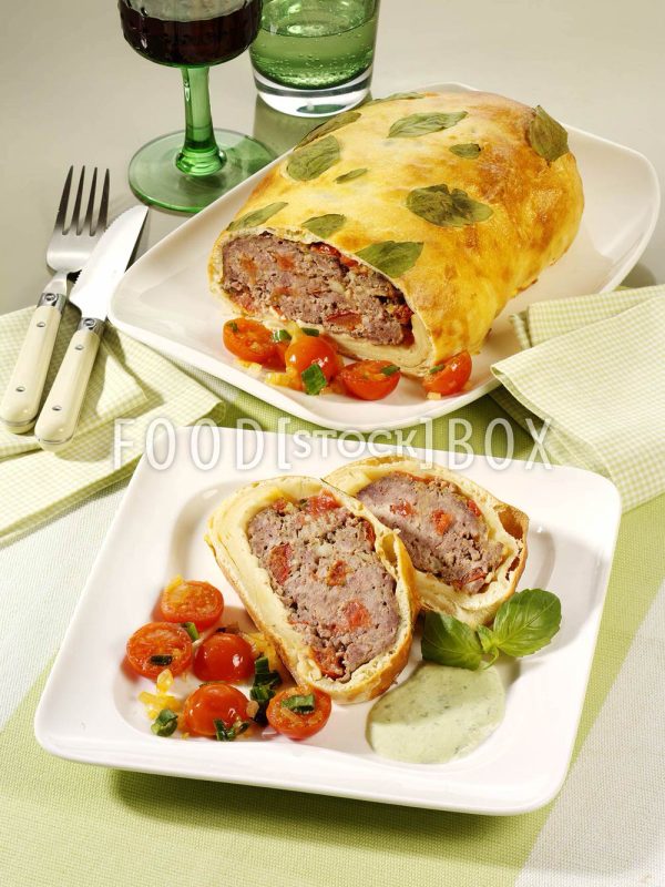 Hackbraten Pizza Art