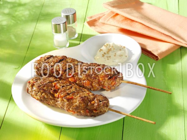 Hackspieße mit Dip
