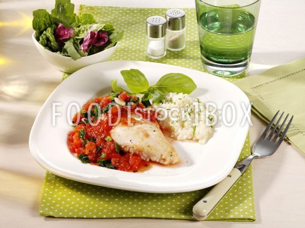 Hähnchenbrust in Tomatensauce / Lactosefrei