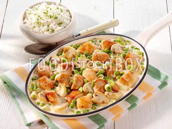 Hähnchen-Erbsen-Ragout