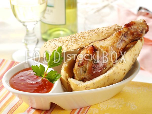 Hähnchen im Brotteig