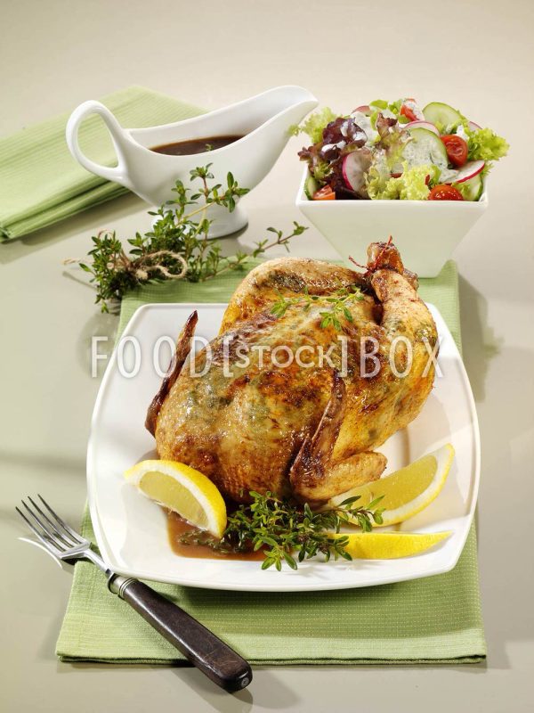 Hähnchen mit Zitronenthymian